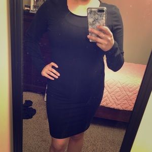 H&M Black Fitted Dress